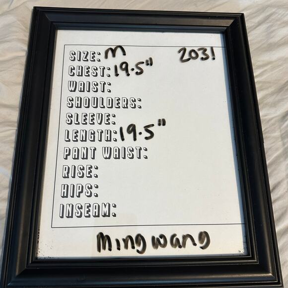 Ming Wang Acrylic Tank Top Sleeveless Size Medium Houndstooth Blue Black Crop - Picture 5 of 5